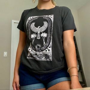 Billabong charcoal grey graphic t shirt